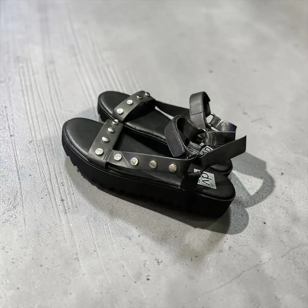 DV by Dolce Vita platform sandals feature silver stud details Women’s 9